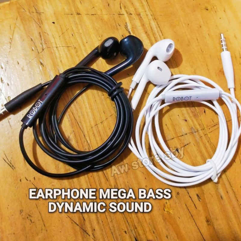 [ROBOT] Earphone Mega Bass Stereo Headset Robot HD Sound R-E10