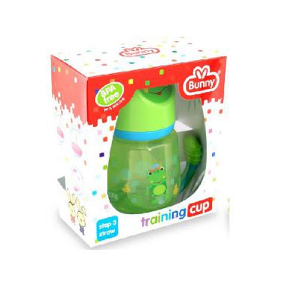 Botol Sedotan Training Cup Bayi Gelas Minum Bayi Gelas Anti Tumpah Bunny KBS BUG