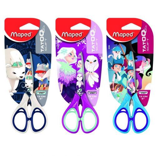 

Maped Scissors Tatoo Soft 13cm / Maped Gunting Tatoo Soft 13cm