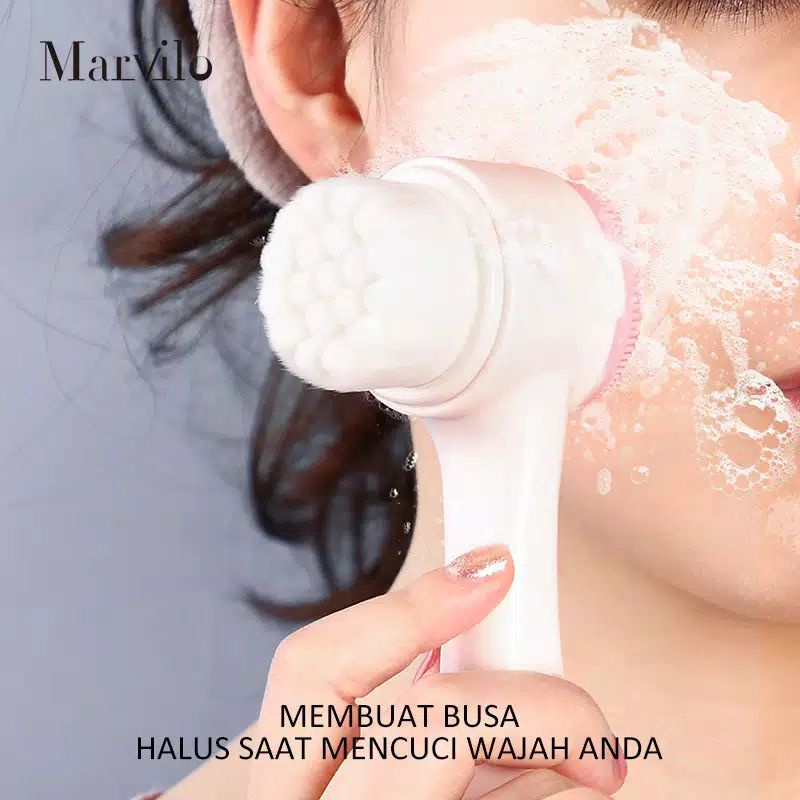 Facial Brush Komedo Alat Pembersih Wajah Bahan Silikon