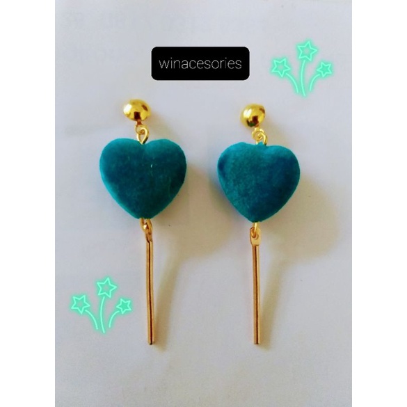 Anting giok gantung, giok anggun anting wanita kekinian