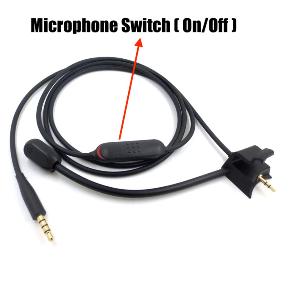 Gaming Cable Aux Cable For QC35 QC45 With Noise Reduction Microphone