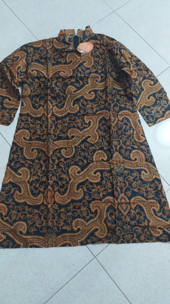 Cp Tunik Serut Sogan Kaktus/batik Kuliah/batik Modern / Batik