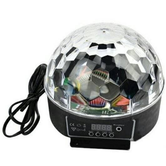 Crystal Magic Ball Sound Activated LED Disco Lamp with DMX512