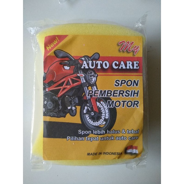 Spon Cuci Busa Cuci Mobil Motor Piring Kuning 8 Busa Foam Wash Tebal Sponge