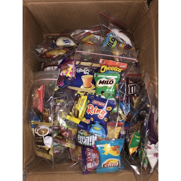 5PCS READY Ganci Snack Mini Minatur Makanan Indonesia Gantungan Kunci Unik Lucu Imut Murah