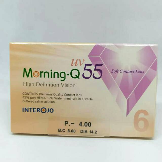 Softlens bening minus tinggi Morning Q/softlens minus tinggi bulanan