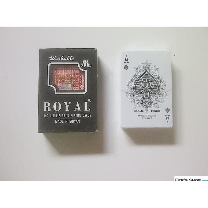 KARTU REMI PLASTIK ROYAL / KARTU POKER / KARTU REMI ANTI AIR