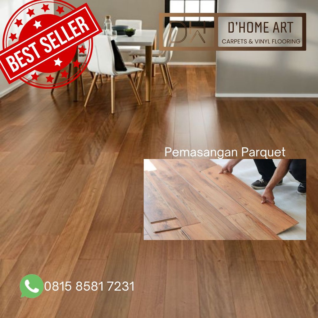 Lantai Kayu Parket Laminated Premium - Parquet AC4 Kendo 8mm