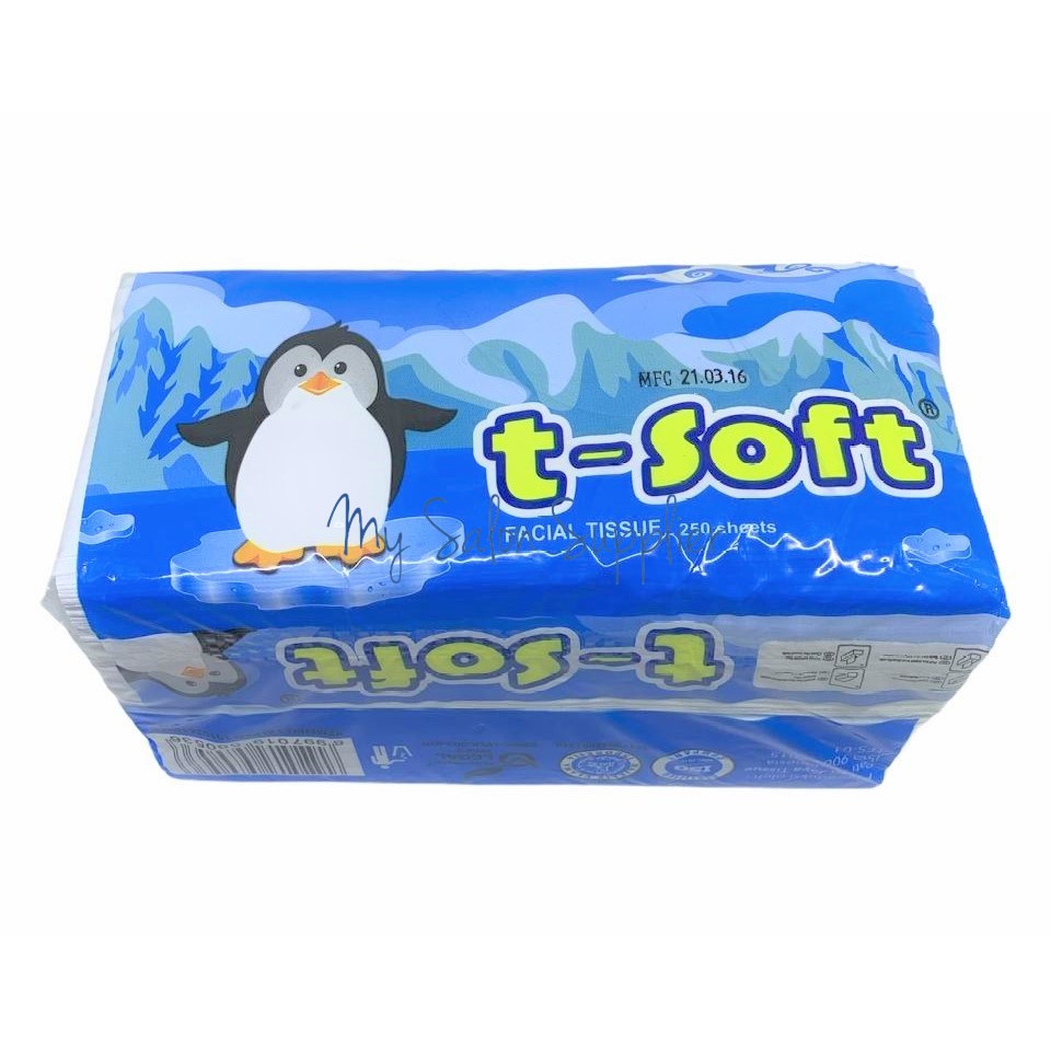 Facial Tissue Refill T-Soft 250 Sheets