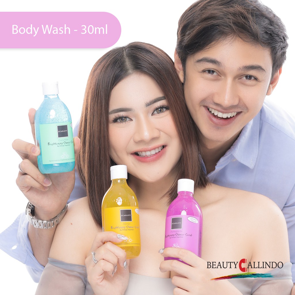 SCARLETT Brightening Shower Body Scrub| Sabun Mandi Pencerah Badan Scarlet - SCARLETT by Felicya Angelista