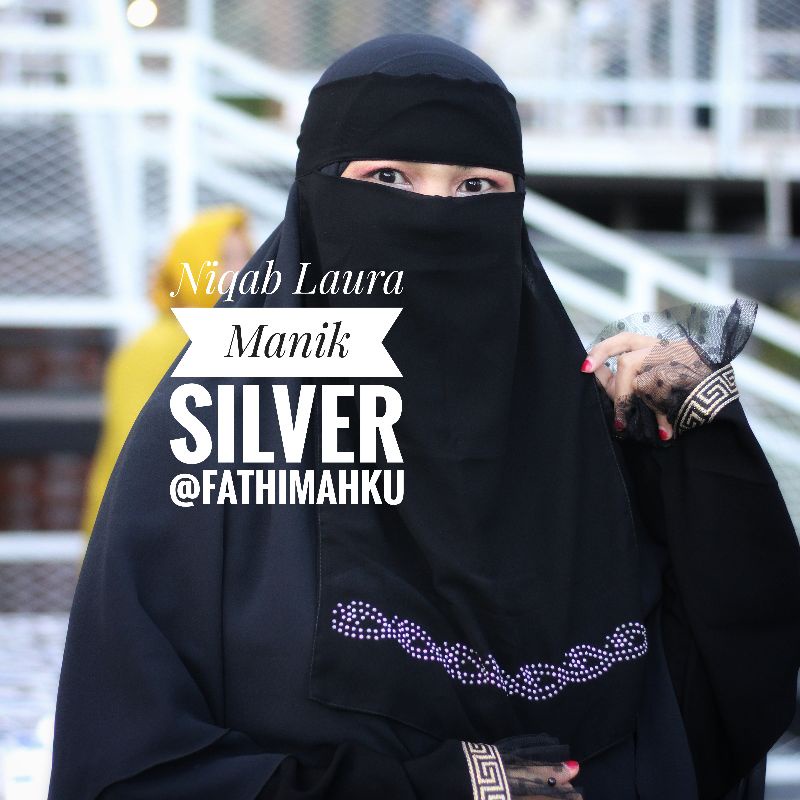 Niqab Laura Manik Viral Bandana Cadar Sifon silky arab Termurah