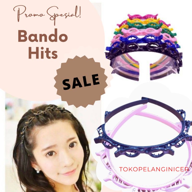 BANDO KOREA BENDO JEPIT KEPANG AKSESORIS RAMBUT BANDANA KOREA JEPIT RAMBUT