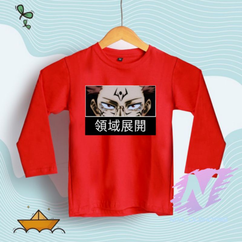 kaos jujutsu kaisen kaos anak lengan panjang anime