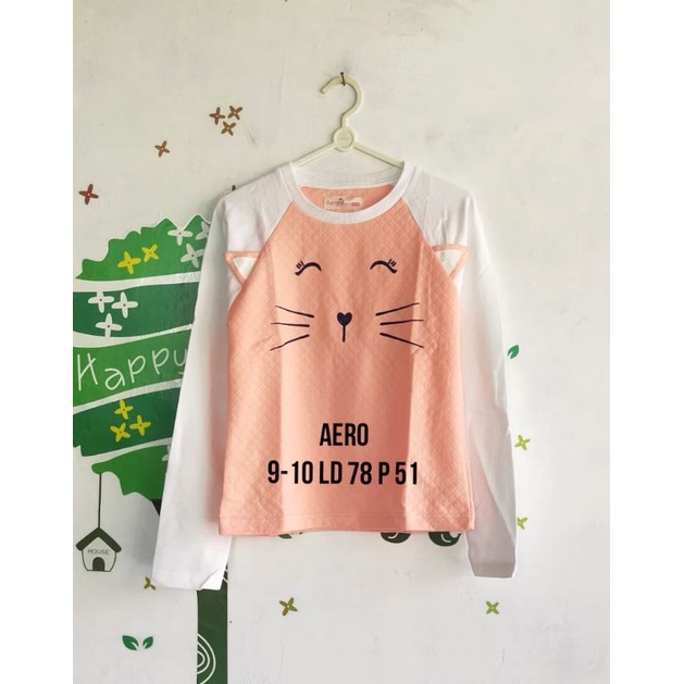 Kaos Panjang Sweater Anak Perempuan Aero Girls