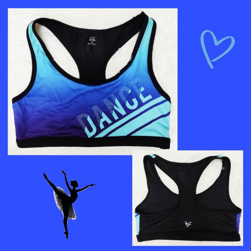 Sport bra miniset anak perempuan Justice dance sz.30