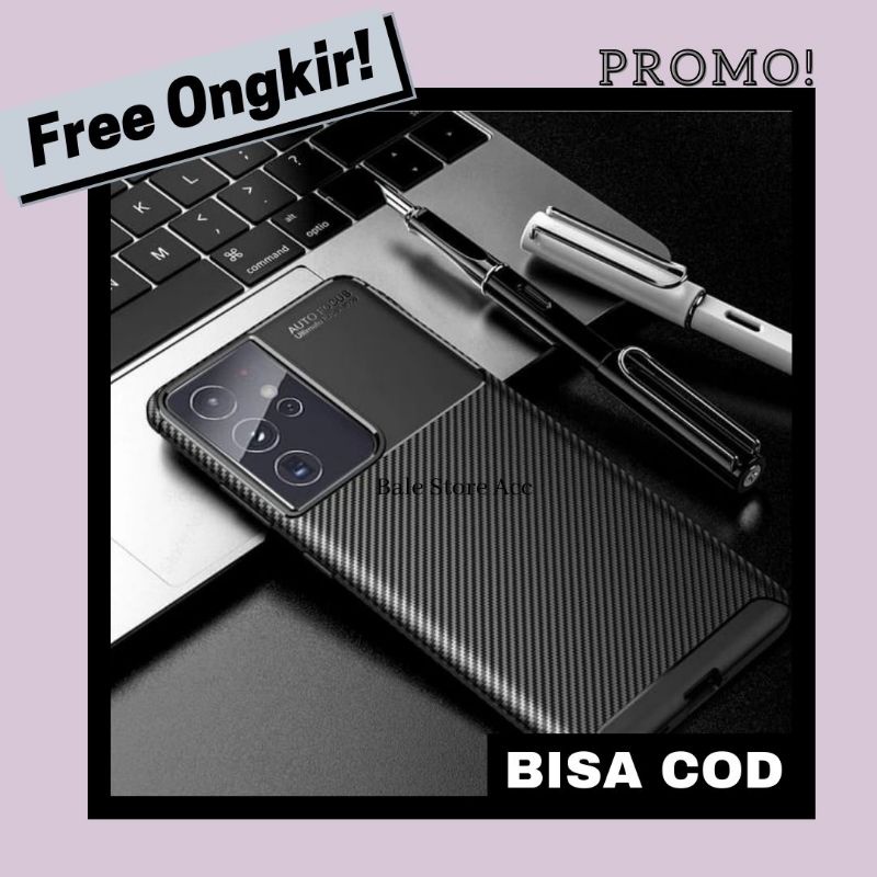 SOFT CASE SAMSUNG S21 / S21 PLUS / S21 ULTRA FOCUS CARBON ORIGINAL - S21 ULTRA