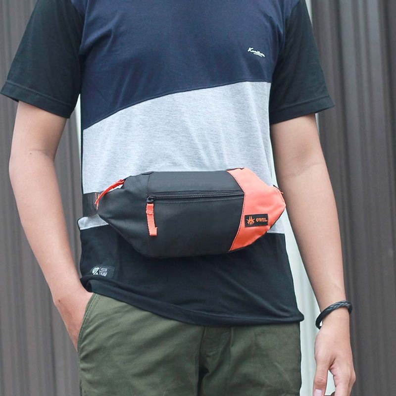 ARG Tas Selempang Waistbag Pria Tas Slempang Tas Pinggang Tas Waist Bag Premium