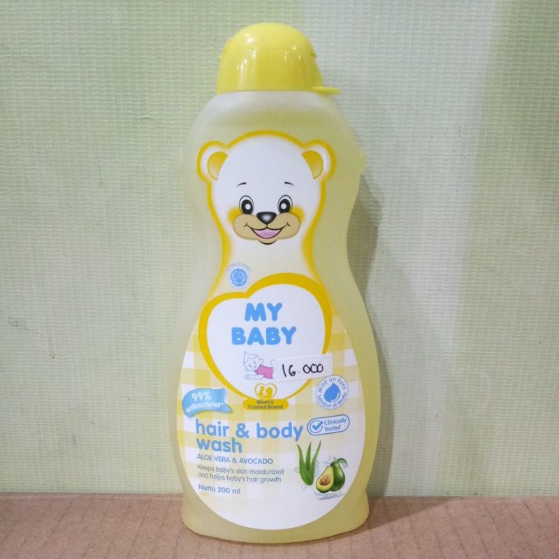 MY BABY HAIR&amp;BODY WASH ALOEVERA &amp; AVOCADO 100ML, 200ML, 400ML