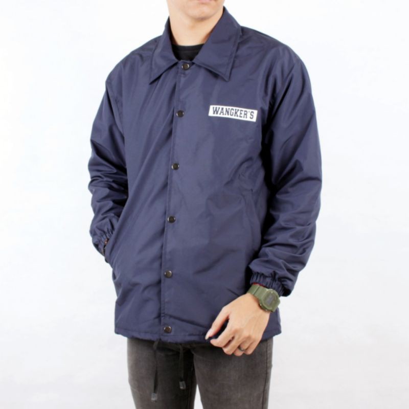 [WANGKER'S Original] Jaket Pria Coach Unisex Sablon New Art Wangkers Hard Work Beats Talent