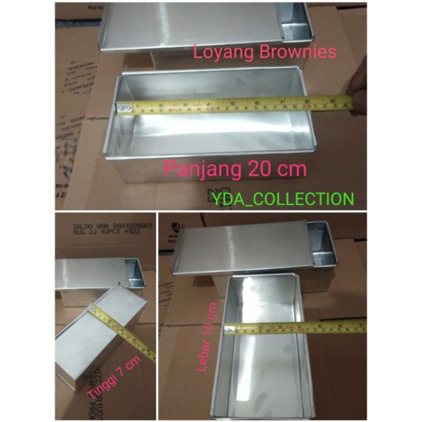 Loyang Cetakan Roti Tawar Tutup / loyang roti tawar anti lengket / cetakan roti tawar tutup alumuniu