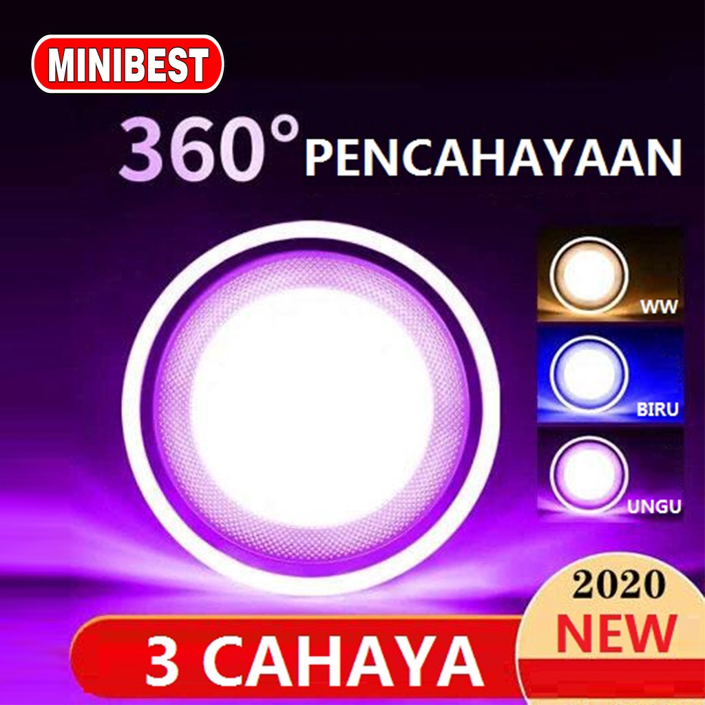 LAMPU DOWNLIGHT LED 3 WARNA TANAM  3W 5W 7W/ 3 CAHAYA (MB555)