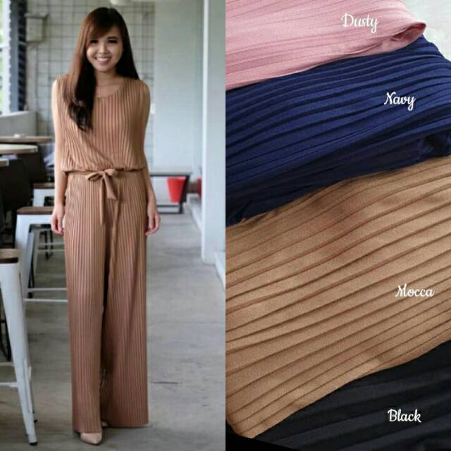 Plisket jumpsuit