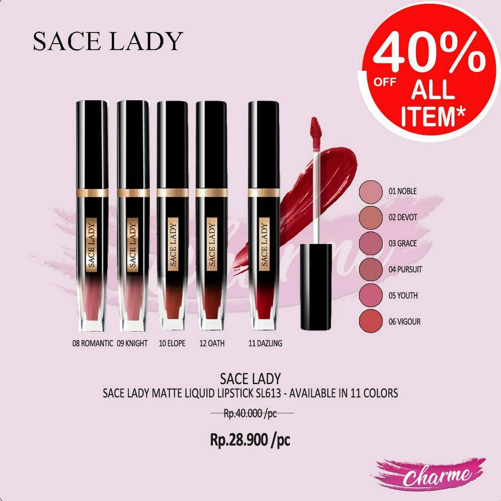 (READY &amp; ORI) Sace Lady Matte Liquid Lipstick SL613
