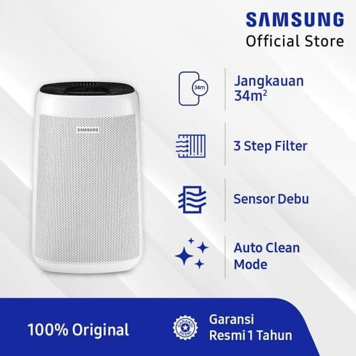 SAMSUNG Air Purifier AX34R3020WW 34m2 Garansi Resmi AX3300 MT 302