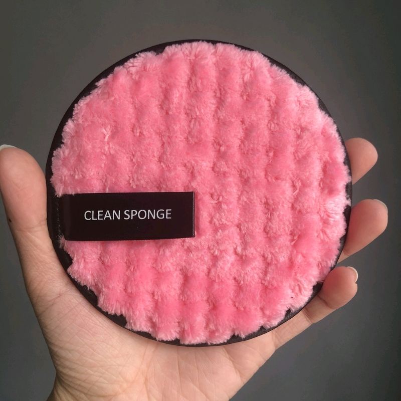 Reuseable Microfibre Cotton Cleansing Pad Make Up Remover / Spon Pembersih Make Up