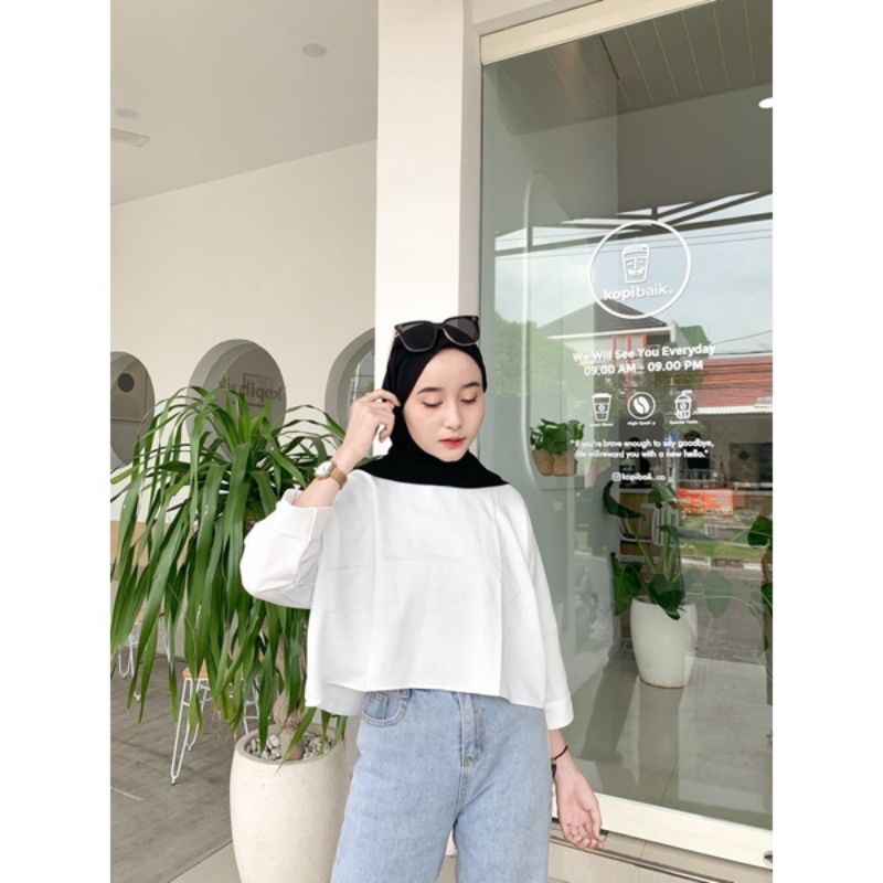 croptop Batwing/blouse crop/blouse Batwing/croptop blouse