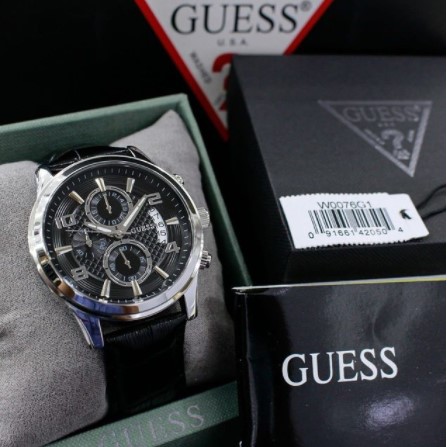 Jam Tangan Pria G*UESS LEATHER [ORIGINAL]W0076G1,W0076G4,W0076G2