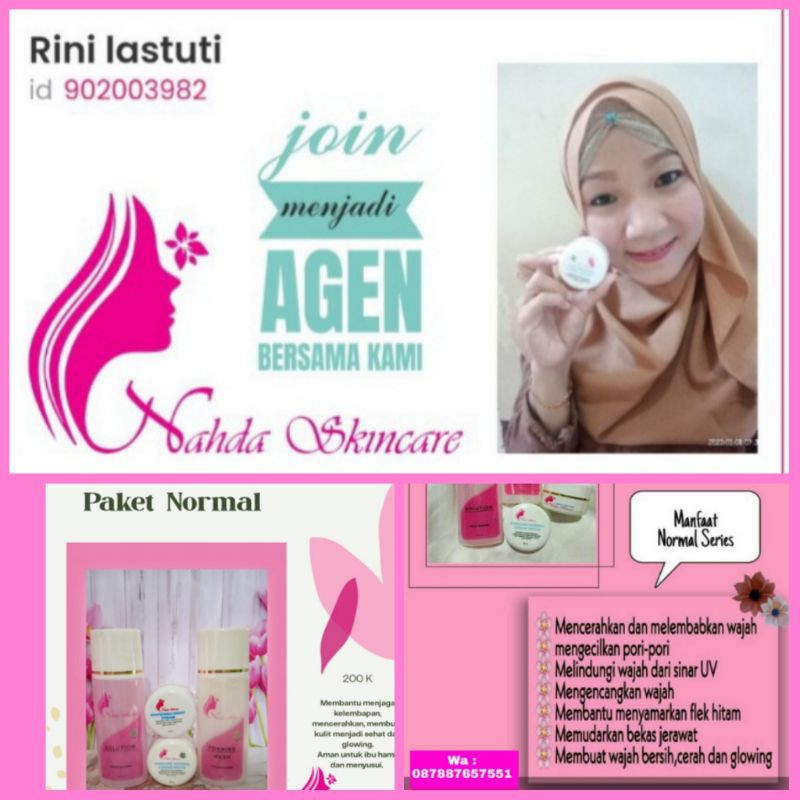 PAKET NORMAL NAHDA SKINCARE-PERAWATAN KECANTIKAN PRIA DAN WANITA