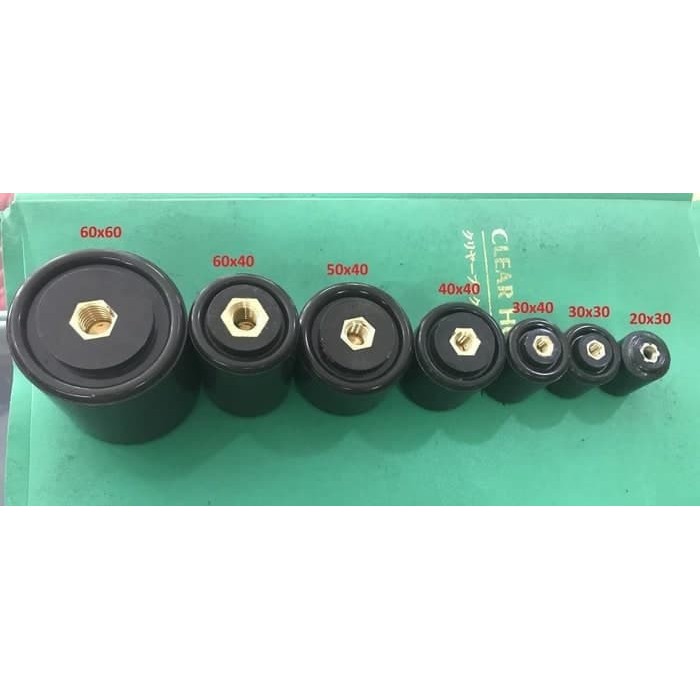 Isolator Keramik 40x40 Coklat / Isolator Keramic / Isolator Ceramic ~El~Xt1~