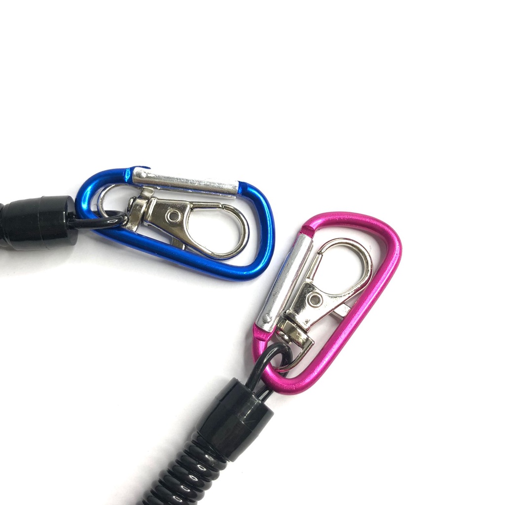 Carabinner Spiral Gantungan Tang box karabiner double Pengait dan Gantungan