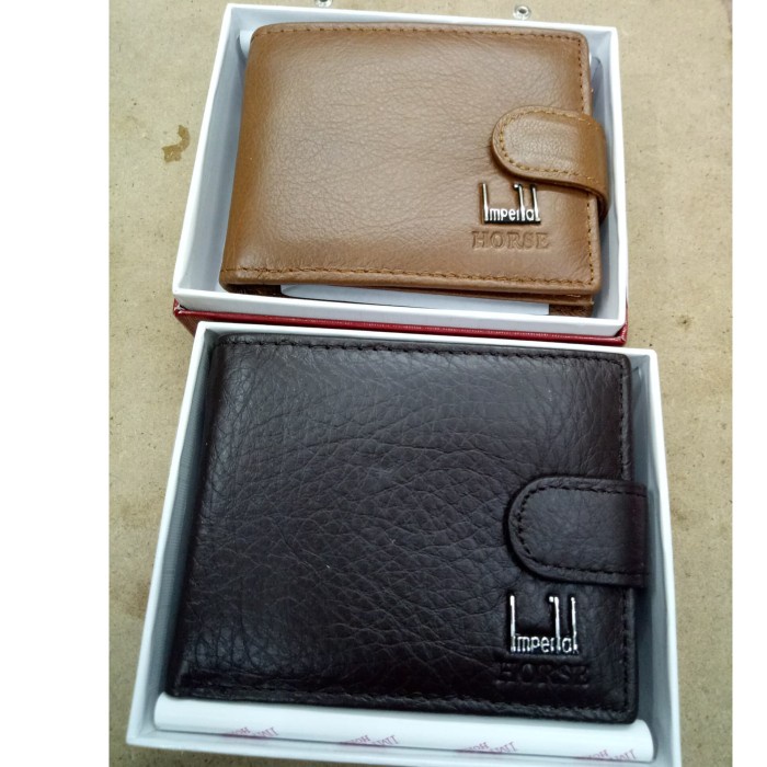 Dompet Pria Kulit Imperial Horse Kancing - Cokelat Muda