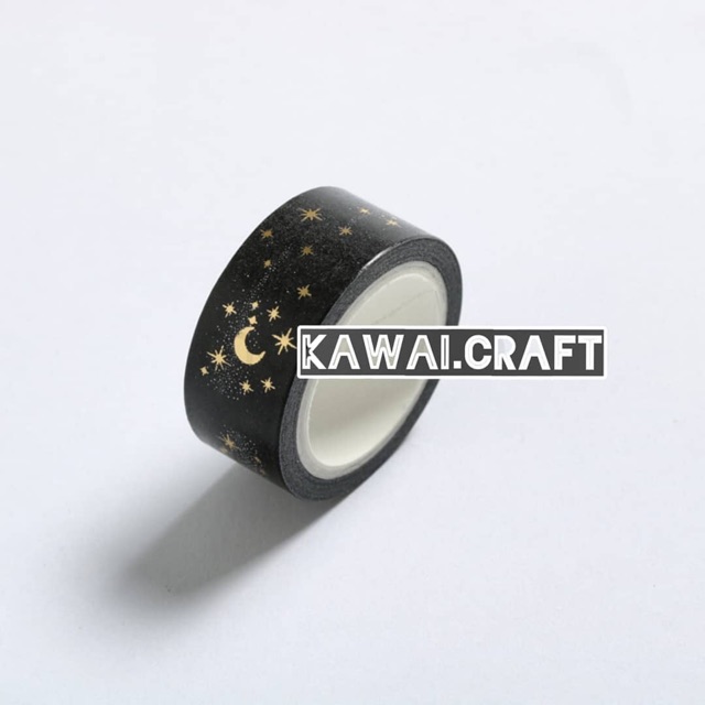 

[Termurah] WASHITAPE BLACK MOON STAR