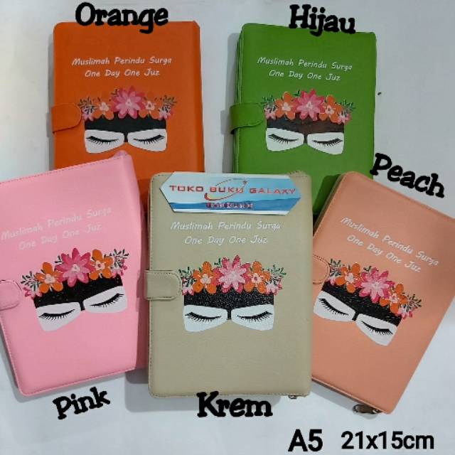 Alquran Muslimah A5 21x15 cm Terjemah Tajwid Warna Resleting - Al Quran Pelangi Rainbow Al Qayyuum