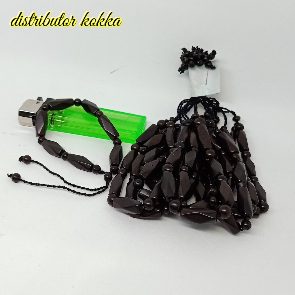 ( SUPER MURAH ) Harga grosir  10 pcs gelang Kokka kaukah belimbing hitam