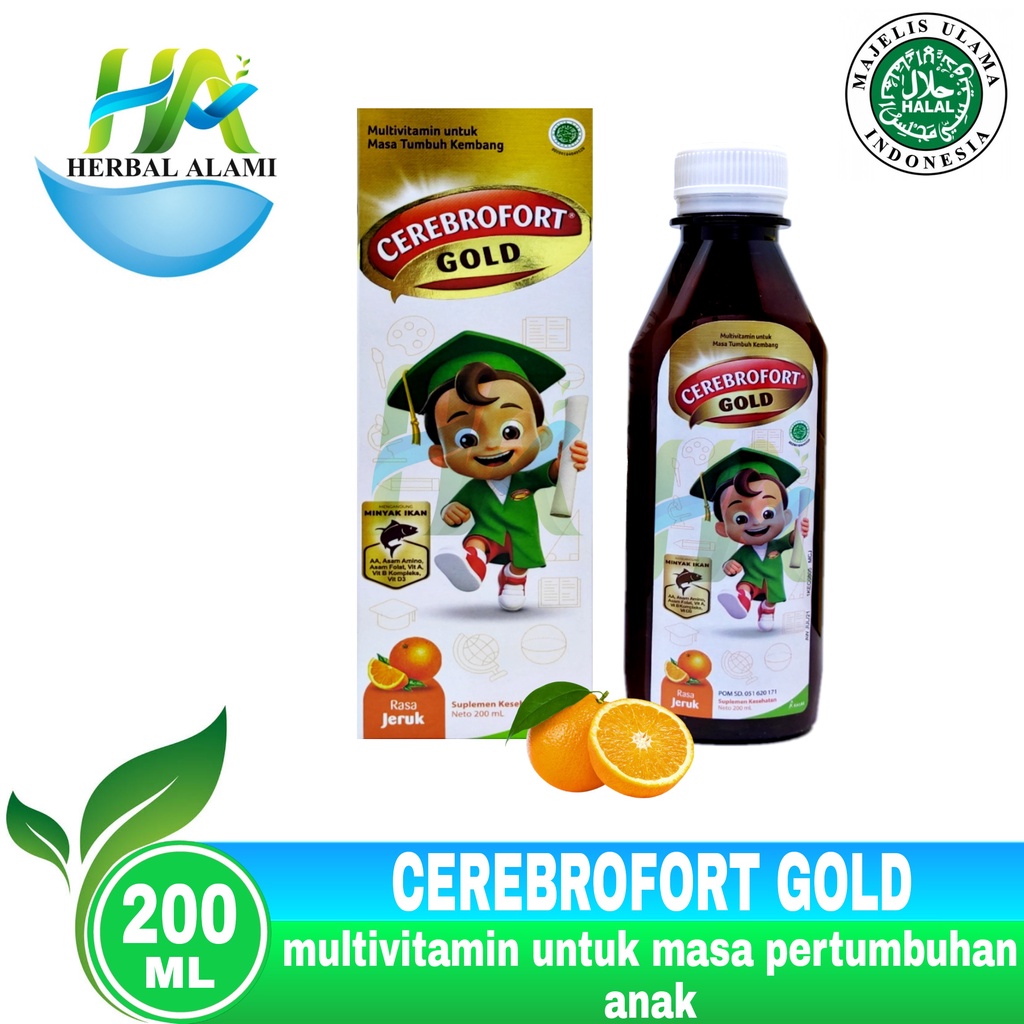 Cerebrofort Gold 200 ml - Multivitamin Anak