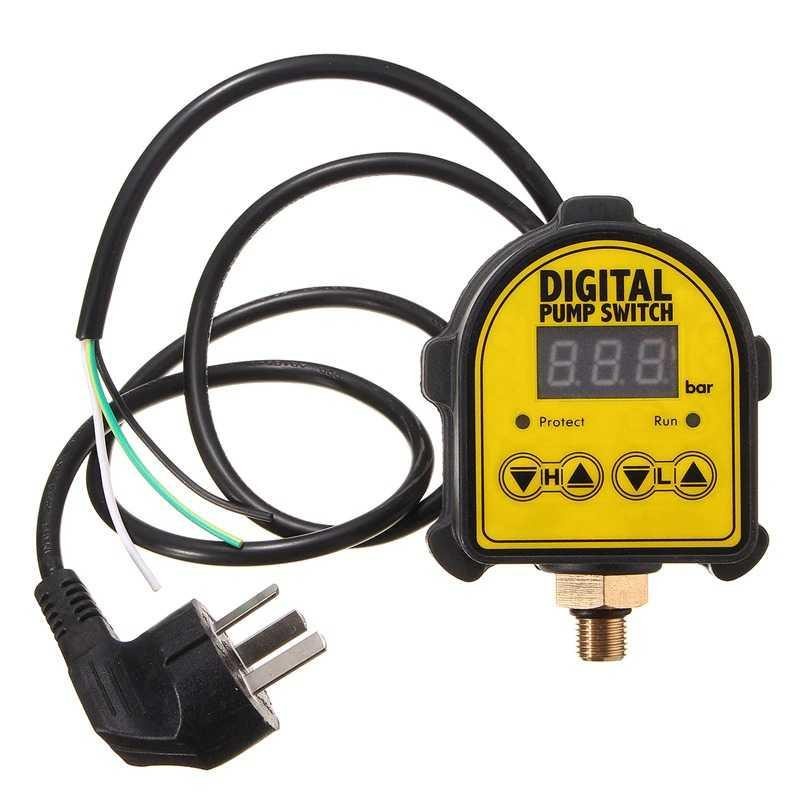 Pengatur Pompa Air Digital Automatic Pump Switch Pressure 220V - YRK-01 - Yellow