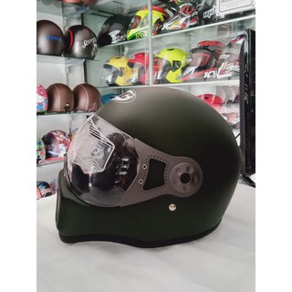  HELM  HBC CAKIL POLOS DILENGKAPI DENGAN KACA PILOT warna  