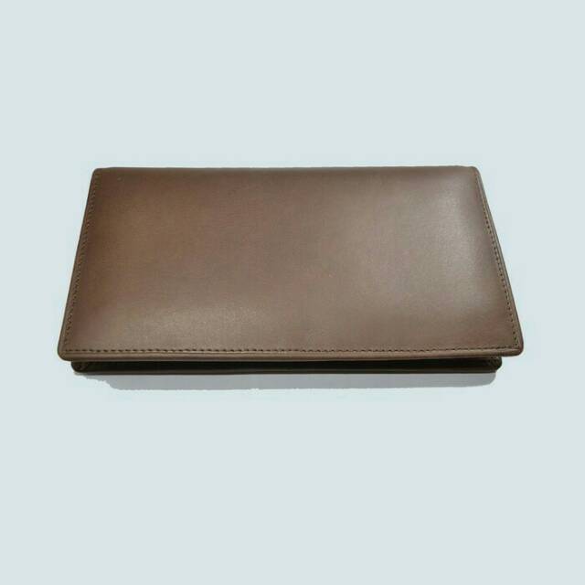 dompet cewe -dompet cewe kulit -dompet cewe panjang banyak tempat kartu -long wallet coklat