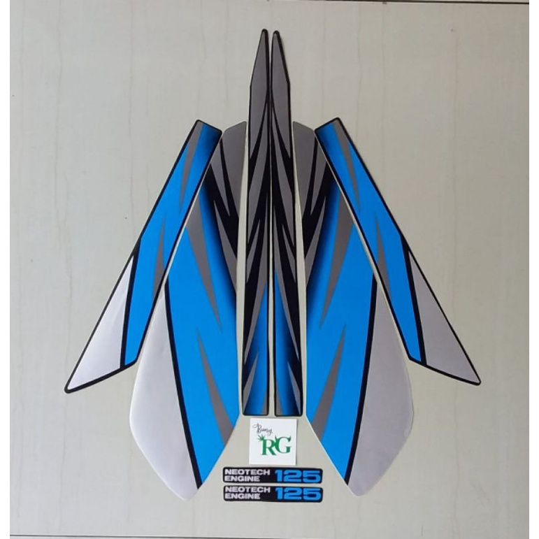 STRIPING STICKER LIS BODY GL MAX 1995 BIRU SILVER