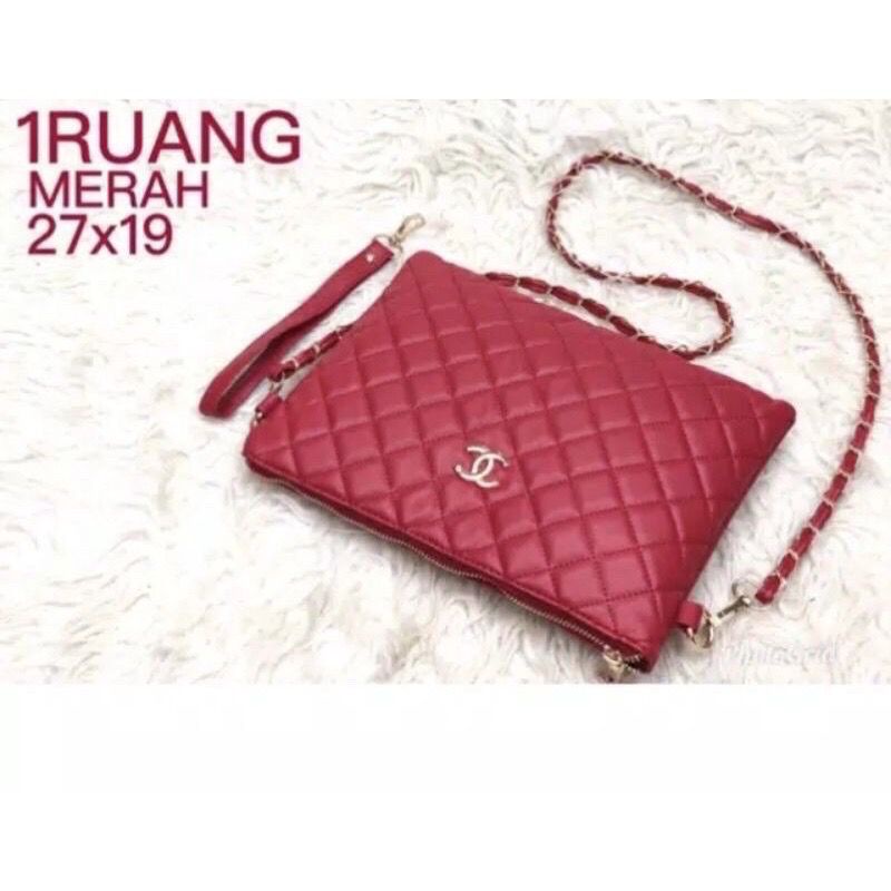 NEW Clutches Multifungsi CC CLUTCH Free Tali Lengan dan Tali Selempang Rantai Sulam