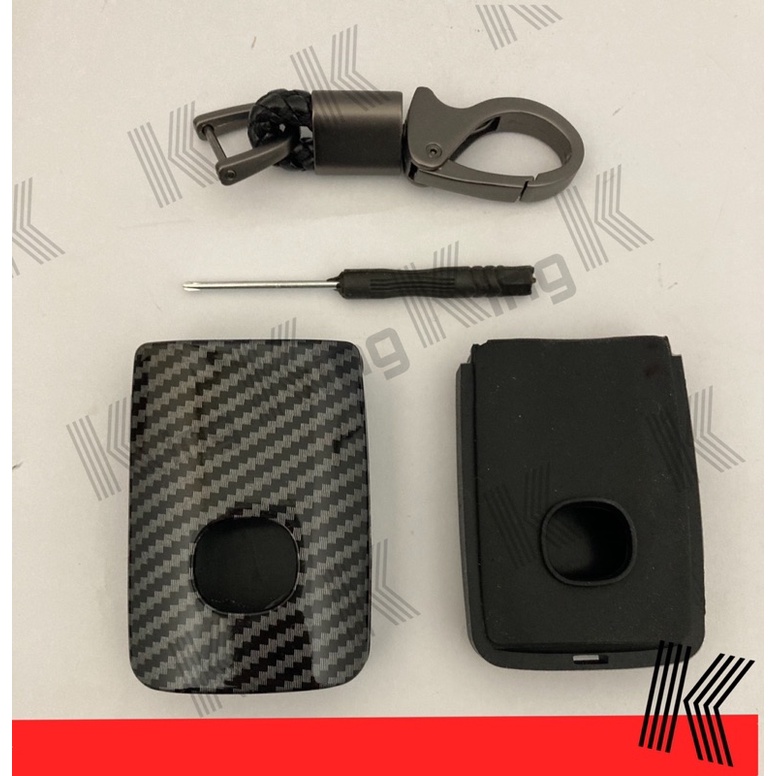 Sarung Kunci Cover Hard Case Carbon Mobil Mazda 3 Hatchback