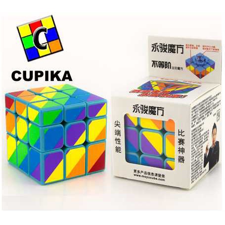 Rubik Mirror YONGJUN Rainbow UNEQUAL Mirror 3x3 PELANGI unik keren