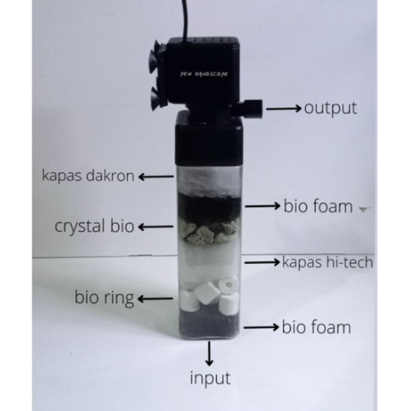 Filter internal aquarium filter susun aquarium pompa oksigen akuarium