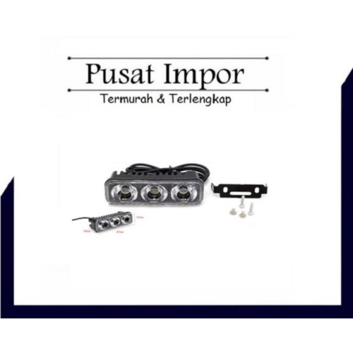 Lampu LED Tembak Sorot Cree Bar 3 Mata 9 Watt Kotak Kecil