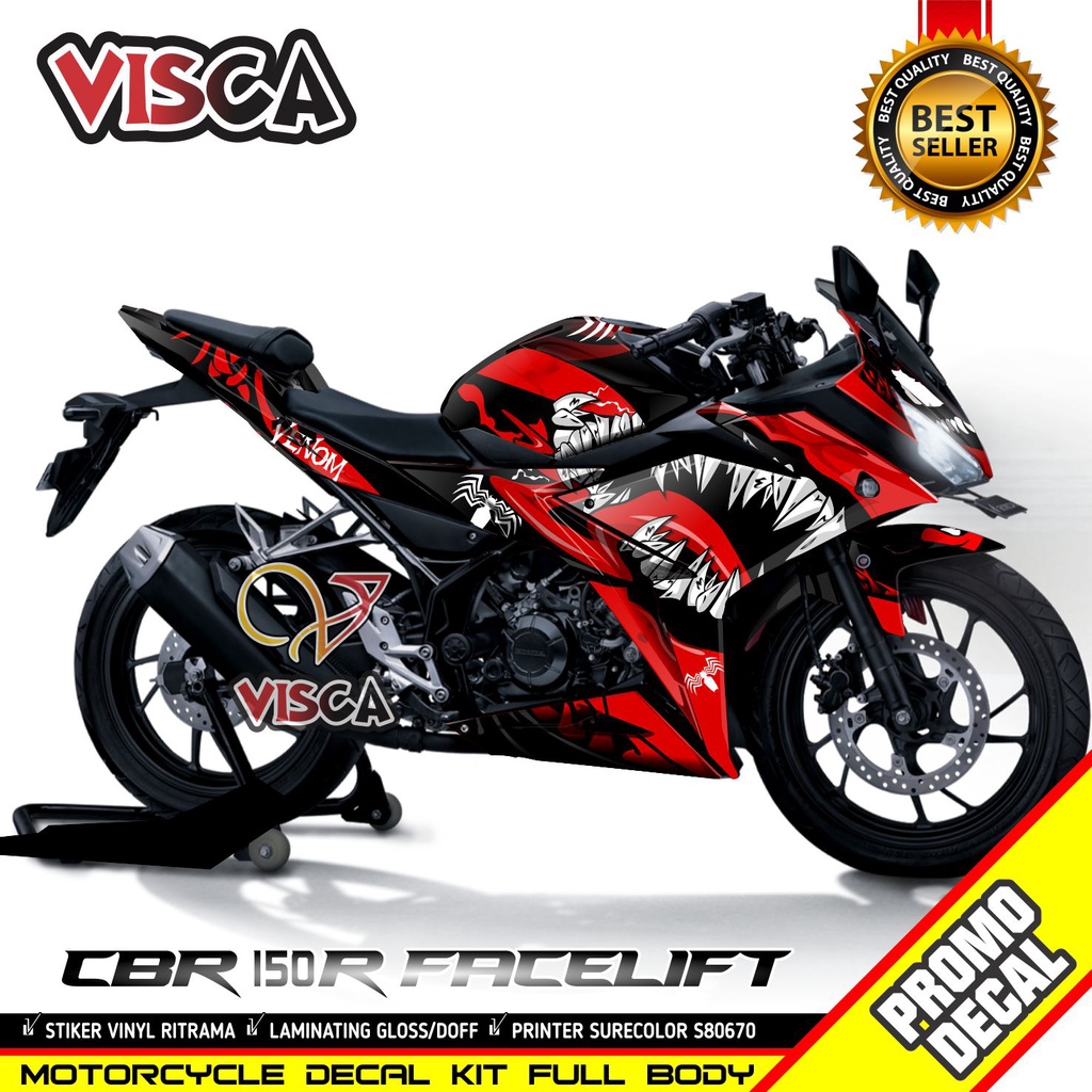Decal CBR 150R Facelift Full Body Stiker CBR 150R Facelift Full Body Striping CBR 150R Facelift Full